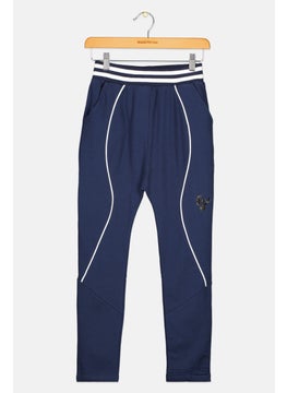 Kids Girl Regular Fit Straight Leg Pants, Navy Combo