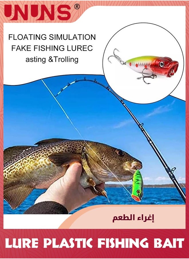 UNUNS 5 Pcs Fishing Lures Hard Baits,3D Eyes Minnow Fishing Lures Crankbait,Crank Bait Set Minnow Lures,Life-Like Swimbait Fishing Bait,Crankbait For Freshwate Saltwater,Bass Trout Walleye Redfish  - Image 4