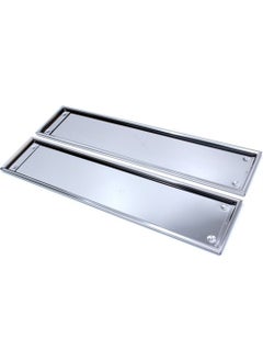 Space License plate holder Stainless Chrome Metal / DAPLY45  - Image 2