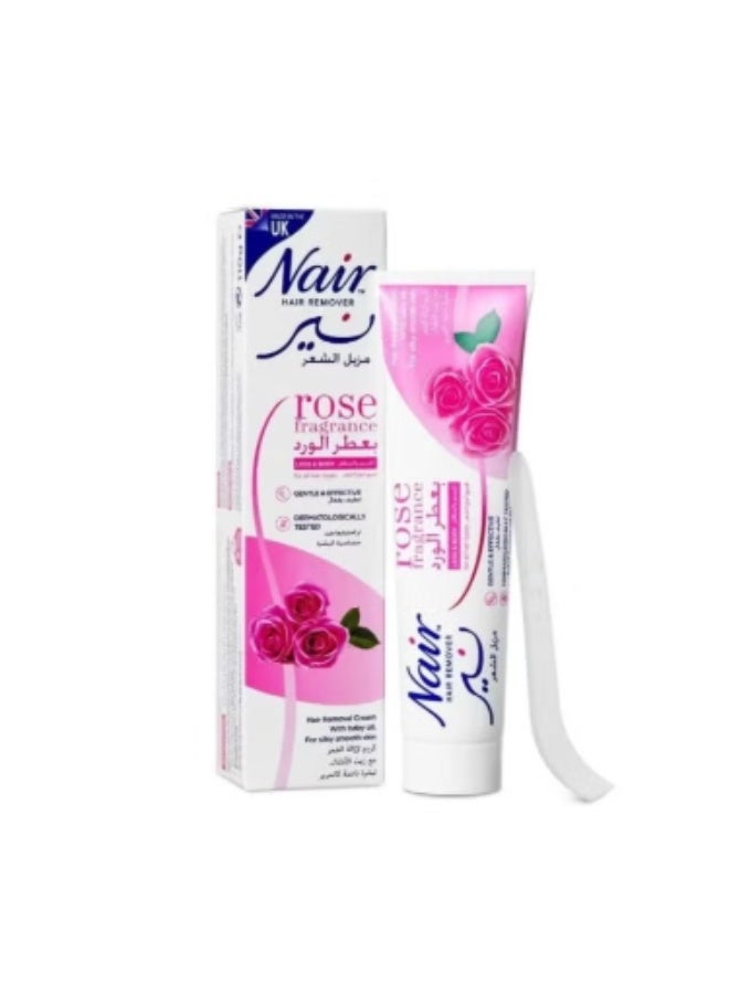 نير كريم إزالة الشعر برائحة الورد مع زيت الأطفال 110 جرام