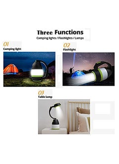 JENY JENY 3 in 1 Camping Lamp Portable Lantern Night Light Table Desk Light Tent Lamp Multifunction Handheld Flashlight Lightweight Torch for Outdoor Camping Travelling Hiking Torch  - Image 4
