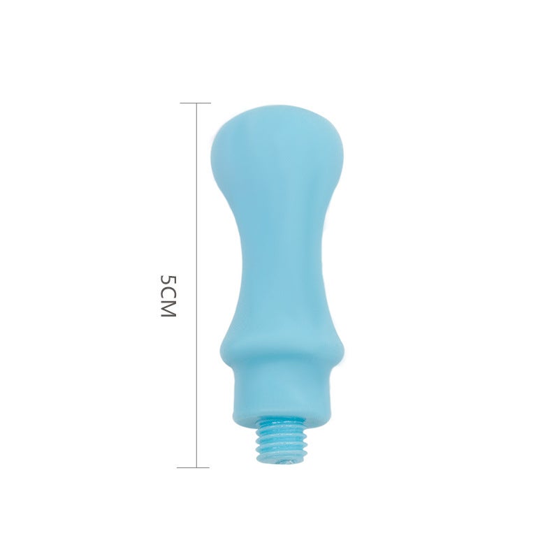 Paint seal handle wholesale factory foreign trade cross-border diy production paint wax seal seal head handle round cat claw mouth Blue round handle 