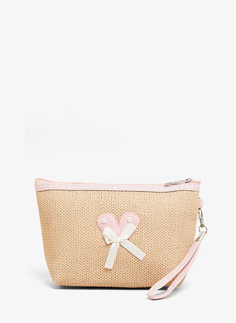أر أند بي Applique Cosmetic Pouch