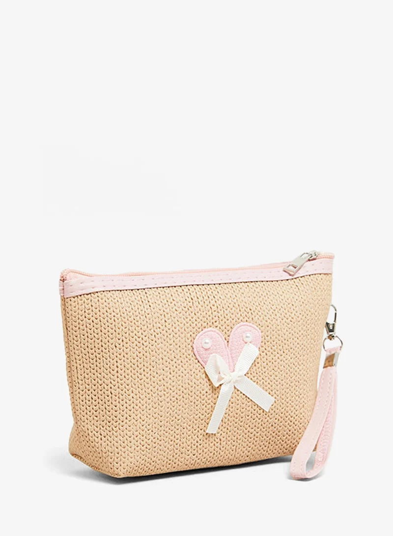 أر أند بي Applique Cosmetic Pouch