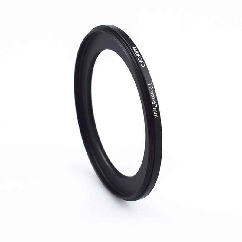 Amopofo 72mm to 67mm Camera Filters Ring Compatible All 72mm Camera Lenses or 67mm UV CPL Filter Accessory,72-67mm Camera Step-Down Rings - Image 2