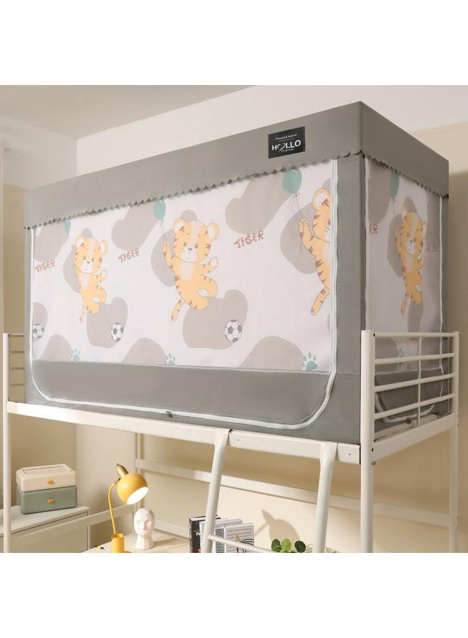 Bluejw Bed Curtain Mosquito Net Dormitory Shading Integrated Upper Bed Lower Bed Universal College Students' Dormitory All-inclusive Enclosed Essential Bed Curtain - Image 1