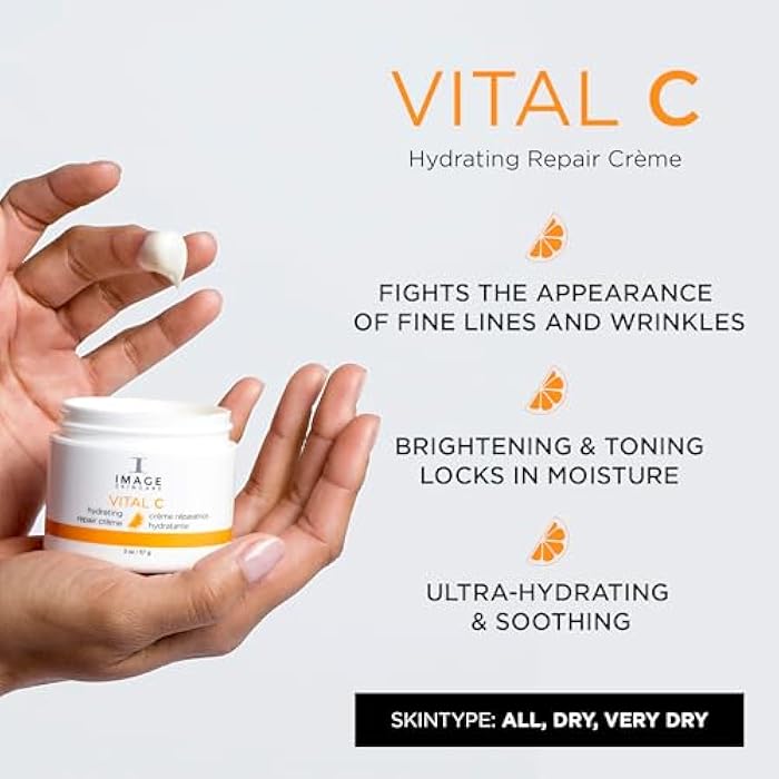 IMAGE Skincare, VITAL C Hydrating Repair Crème, Face Night Cream Moisturizer with Hyaluronic Acid, for Dry Skin - Image 2