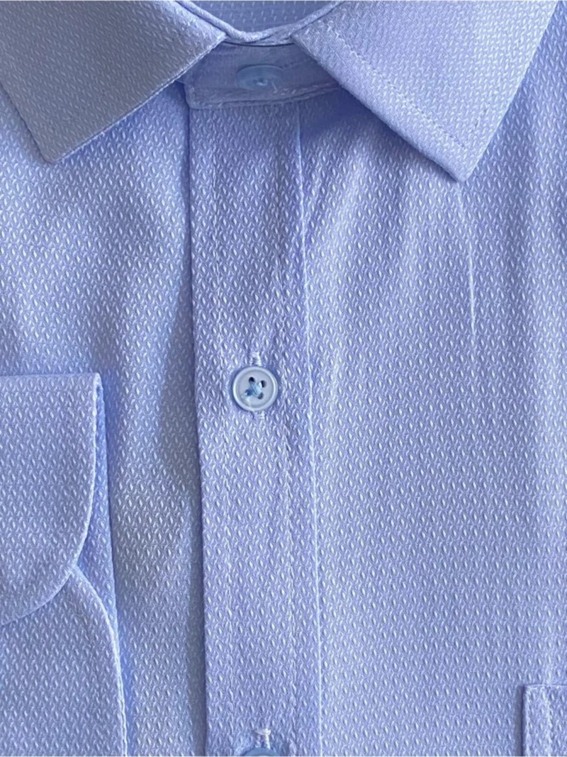 سوفاري Loose Cut Armor Patterned Blue Men's Shirt