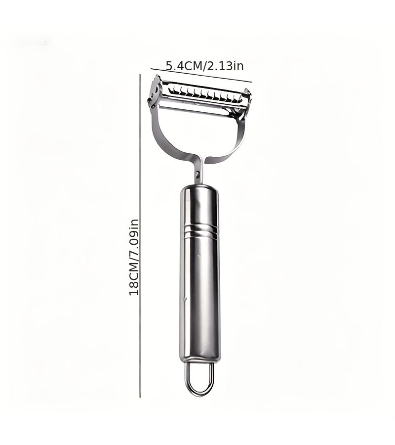 3 Piece Stainless Steel Julian Peeler And Kitchen Towel Set For Peeling. - Image 3
