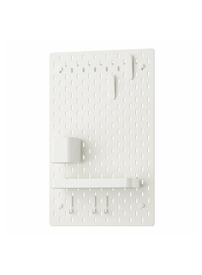 erorex Pegboard Combination, White, 36X56 Cm - Image 1