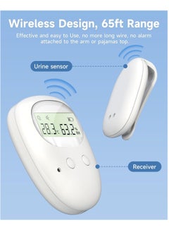 Generic Wireless BedWetting Alarm Bedwetting Alarm with Charging Box 65ft Range Temperature/Humidity Display 80db Sound & Vibration- Potty Training Pee Alarm for Kids Boys Girls Elderly Older  - Image 2
