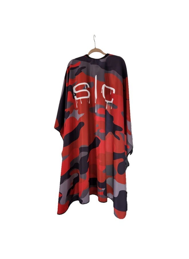 Stylecraft Professional Barber Water Resistant Hair Cutting Cape One Size (Red Camo)… - Image 2