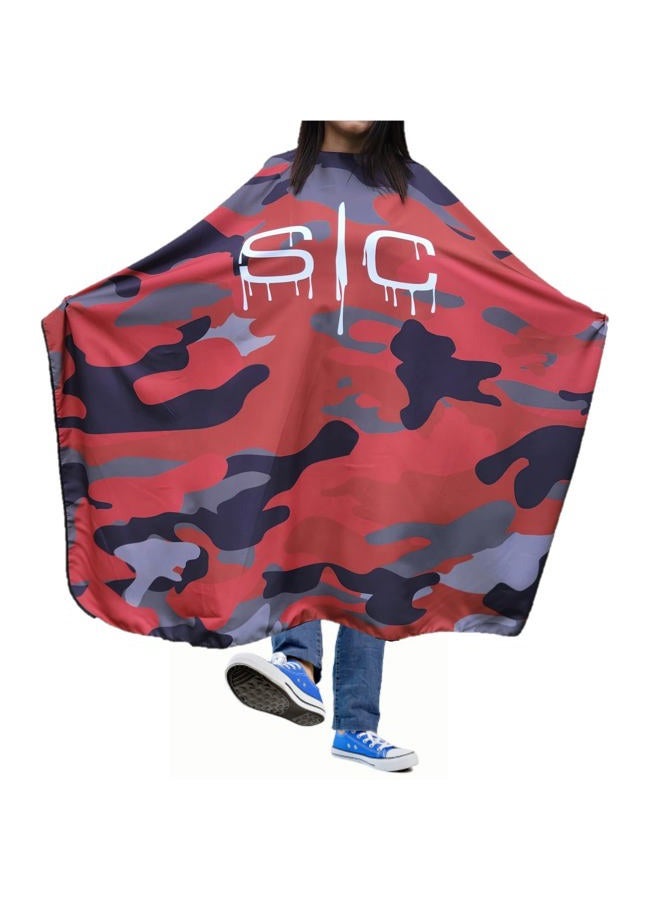Stylecraft Professional Barber Water Resistant Hair Cutting Cape One Size (Red Camo)… - Image 1