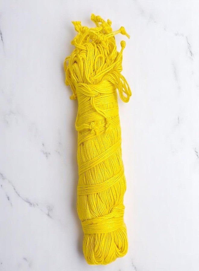 RMCG Traders Janeu Sacred Thread for Men (10 Pieces) | Pure Cotton Yajnopavita | Brahmin Janeu Dhaga for Pooja, Upanayan Sanskar Strong & Traditional White Thread (Yellow) - Image 3