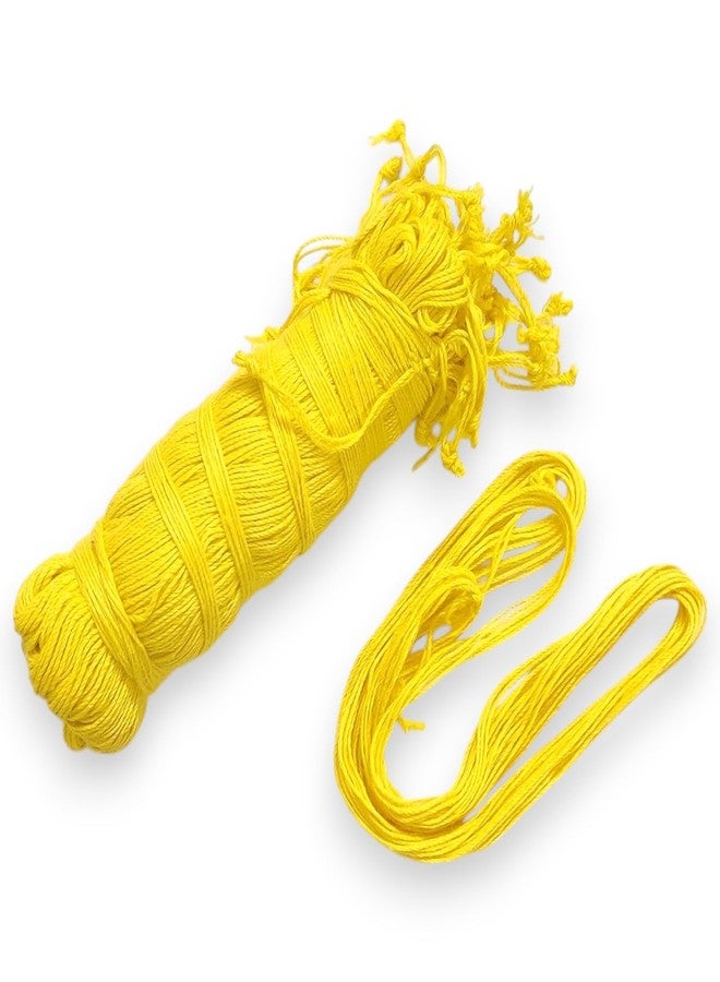 RMCG Traders Janeu Sacred Thread for Men (10 Pieces) | Pure Cotton Yajnopavita | Brahmin Janeu Dhaga for Pooja, Upanayan Sanskar Strong & Traditional White Thread (Yellow) - Image 1