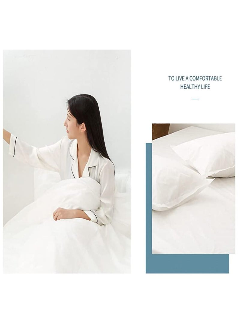 SYOSI Portable Travel Disposable Set - 3-Piece Bedding Sheets for Hotels and Travel, Safe Healthy and Convenient  Comfortable Duvet Cover and Pillowcase Set for Hotels and Travel (3 Piece Set)  - Image 4