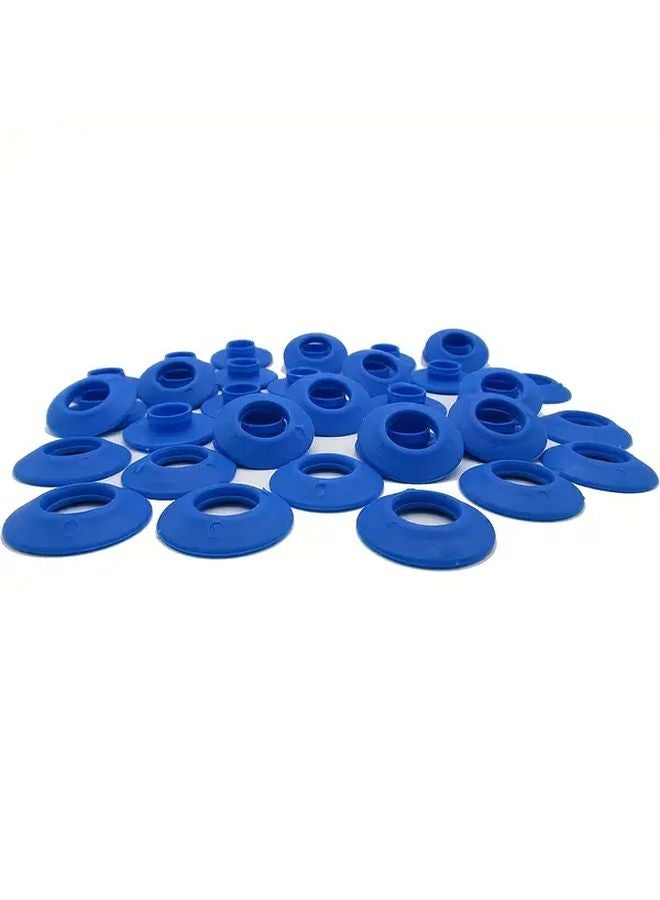 10pcs Heavy Duty Blue Plastic Grommets With Sealing Washers For Tarps Tents - Image 3