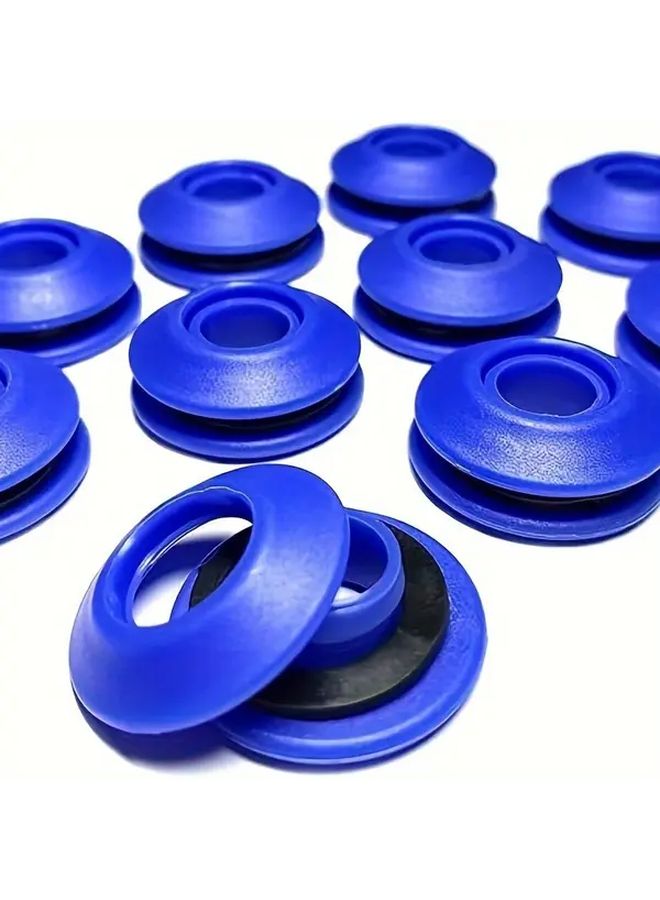 10pcs Heavy Duty Blue Plastic Grommets With Sealing Washers For Tarps Tents - Image 5