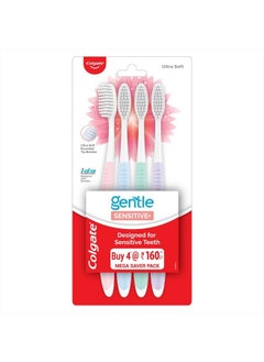 Toothbrush Sensitive, Pack of 4 Brushes