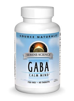 Source Naturals Source Naturals Serene Science GABA, 750 mg, 45 Tablets 