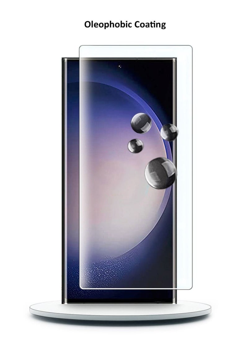 Generic - UV Liquid Glue Full Coverage Tempered Glass Screen Protector For Samsung Galaxy S23 Ultra - Clear - Image 1