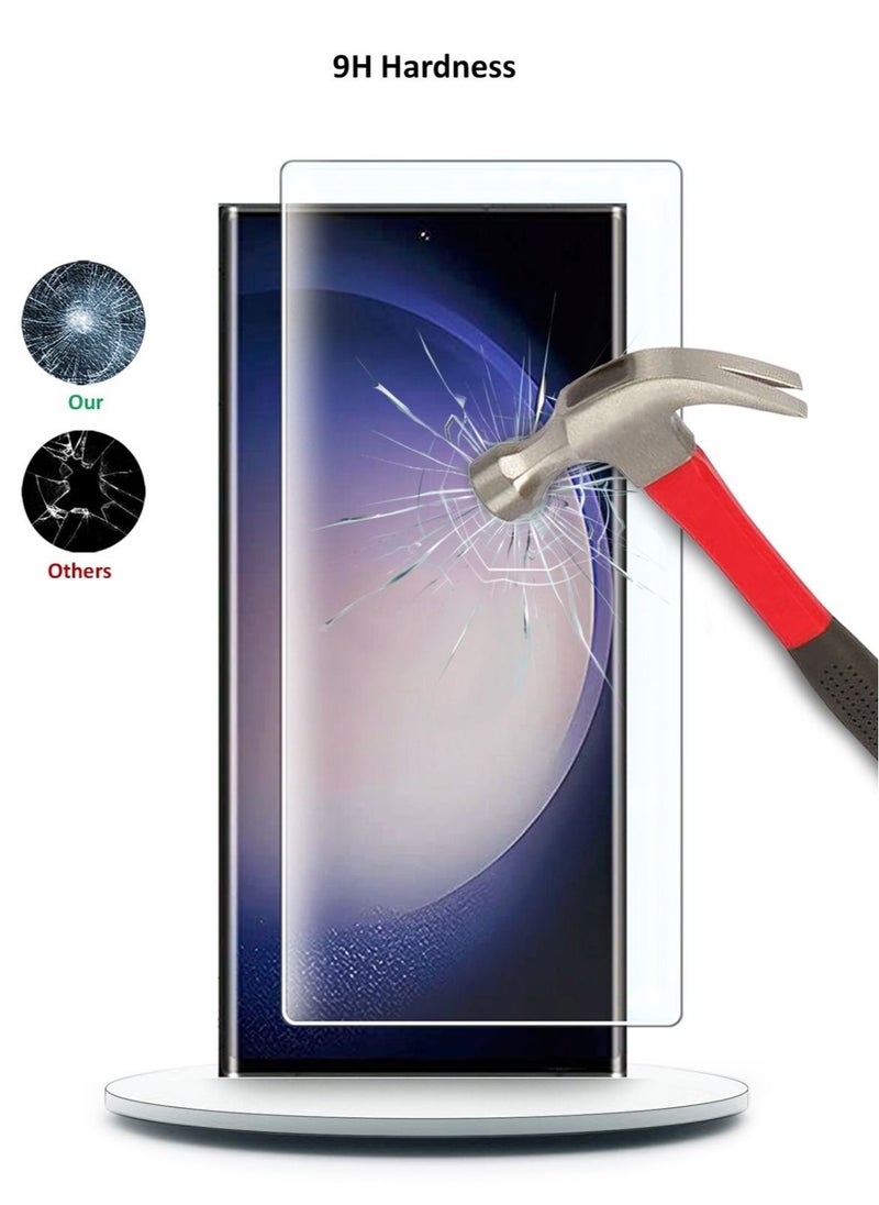 Generic - UV Liquid Glue Full Coverage Tempered Glass Screen Protector For Samsung Galaxy S23 Ultra - Clear - Image 1