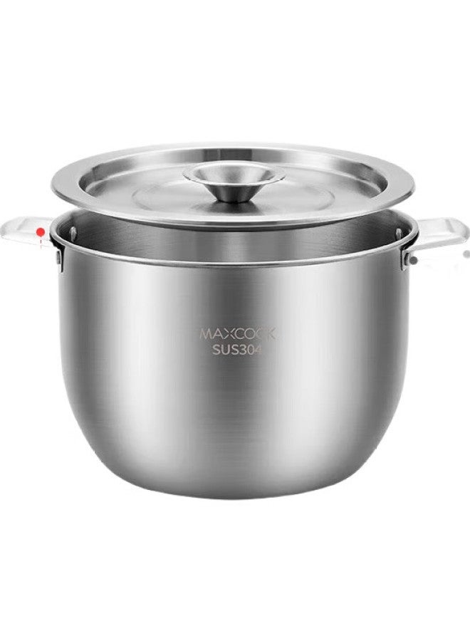 MAX COOK (Maxcook) 304 Stainless Steel Lard Container Seasoning Bowl, Lard Bowl Seasoning Jar, 3.8L With Lid Mcwa9011 - Image 1
