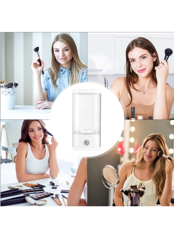 Automatic Makeup Brush Cleaner Electric, Beauty Sponge and Puff Cleaning Machine, Lazy Brush Washer Plug-In - Image 4