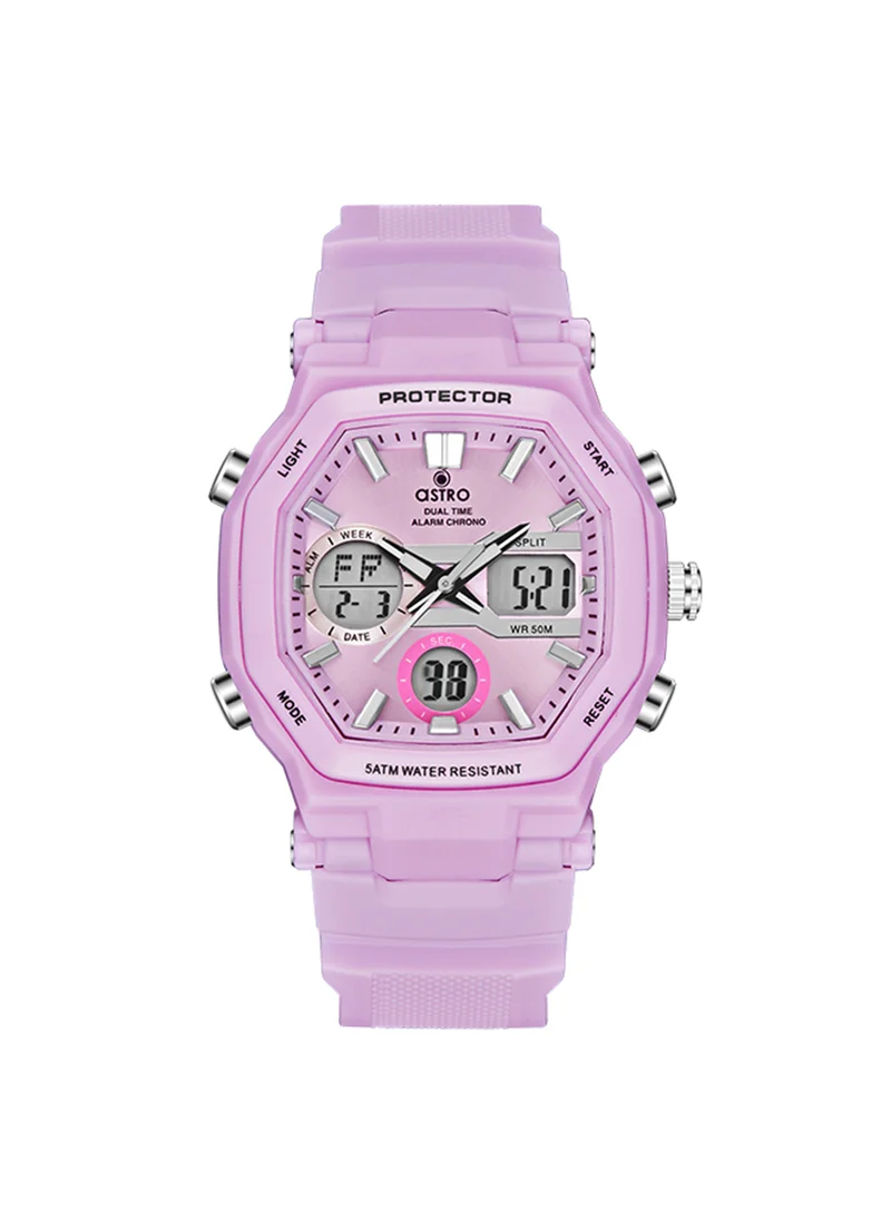 ASTRO Kid's Unisex Analog+Digital Polyurethane Wrist Watch A23820-PPPP - 43 Mm