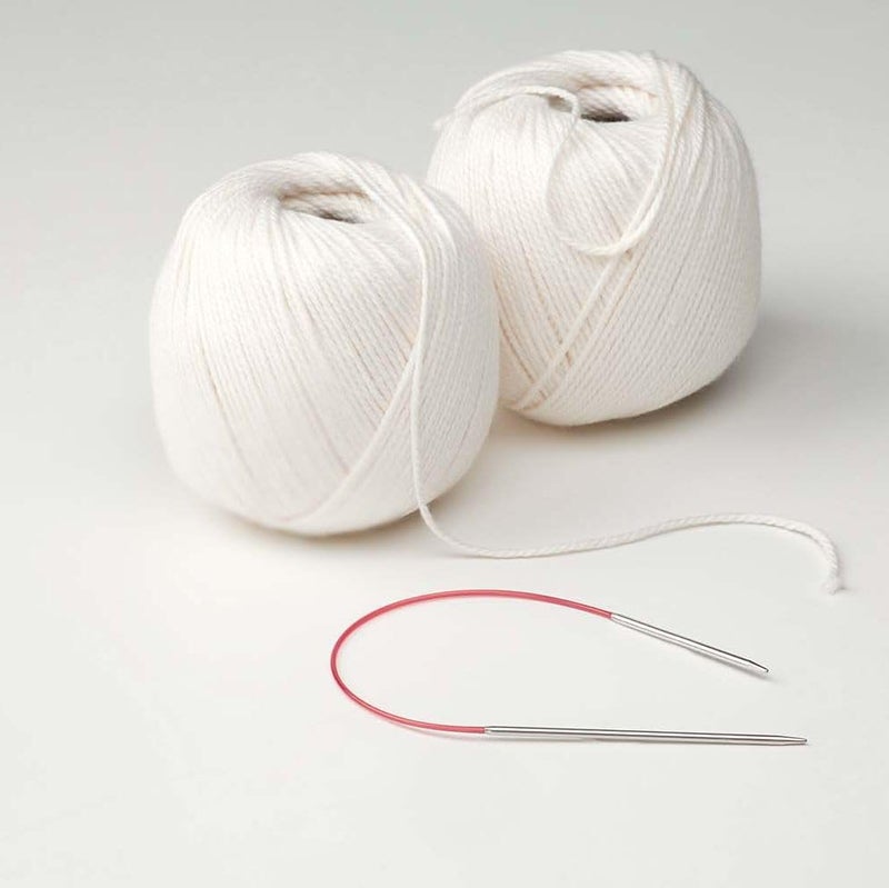 Addi 'Sockwonder' Lace Circular Needles 25cm/10, 2.5mm (US# 1), EasyKnit Rocket (EU Version) with red Cord - Image 3