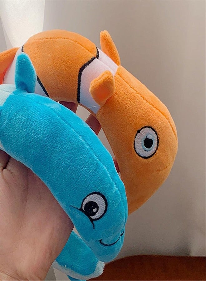 INFISPACE Fancy Dress Cosplay Costume Hair Accessories for Kids & Adults| 3D Animal Ears Cartoon Plush Headband (Orange Fish) - Image 5
