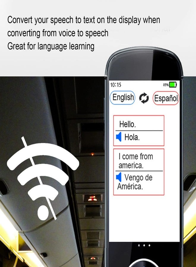 PUSOKEI Smart Voice Language Translator 127 Languages Two-Way Instant Voice Interpreter Electronic Handheld Pocket Language Translater Devices Photo Translator for Travel, Shopping, Entertainment - Image 4