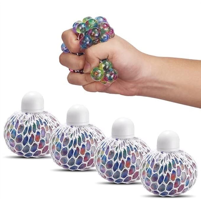 Ghazal Anti Stress Rubber Ball with Mesh - Image 2