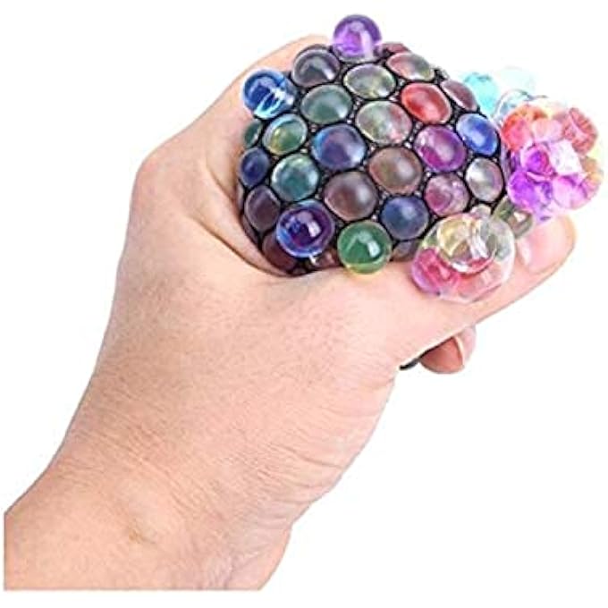 Ghazal Anti Stress Rubber Ball with Mesh - Image 1