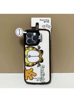 Oxygen Dog Shrimp Chip Shell Dinosaur Series Phone Case Compatible With Apple IPhone 16 Pro Max Anti-Fall And Shockproof Transparent Acrylic Cover-Color:Shrimp Shell [probe Garfield]]-Applicable Model:iPhone15promax