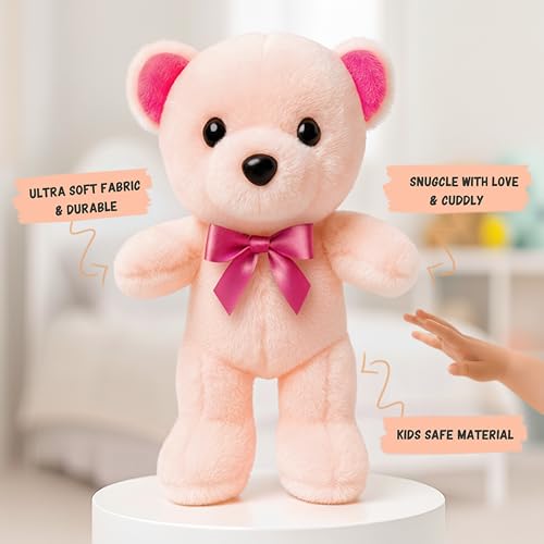 Babique Standing Teddy Bear Stuffed Plush Animal Soft Toys | Teddy Bear | Ideal for Birthdays & Special Occasions Girls/Boys, Baby Kids 23cm - Image 2