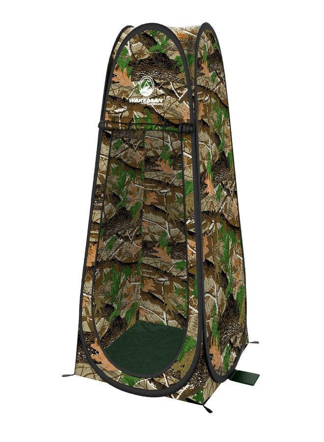 Wakeman Pop Up Pod - Privacy Shower Tent, Dressing Room, or Portable Toilet Stall with Carry Bag for Camping, Beach, or Tailgate by Wakeman Outdoors (Camo) - Image 1