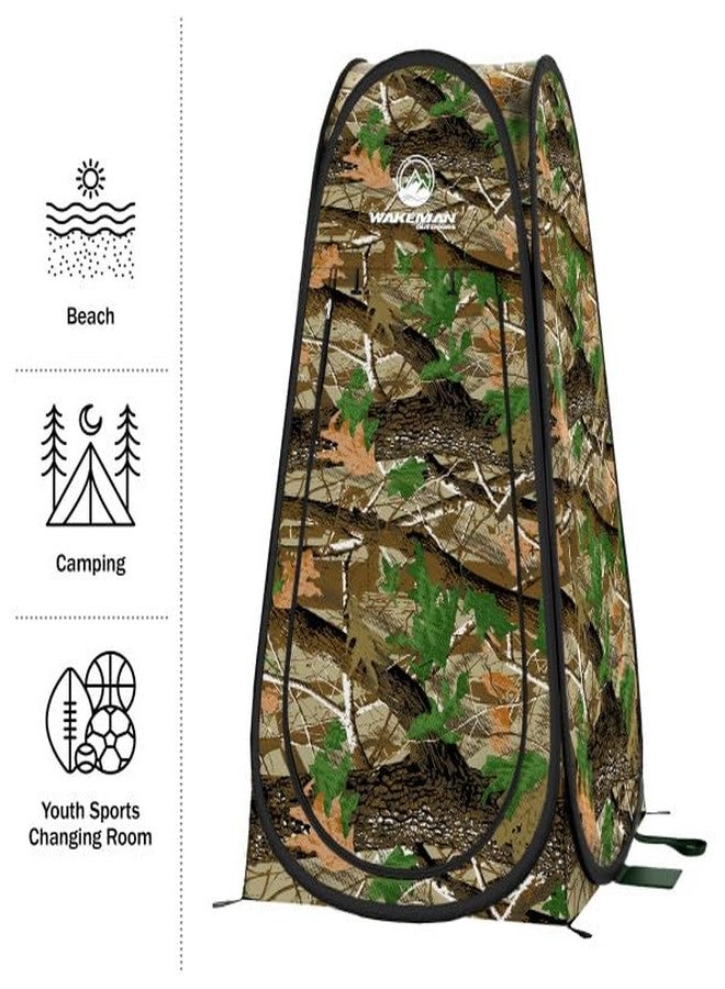 Wakeman Pop Up Pod - Privacy Shower Tent, Dressing Room, or Portable Toilet Stall with Carry Bag for Camping, Beach, or Tailgate by Wakeman Outdoors (Camo) - Image 3