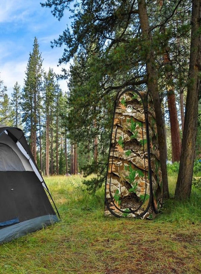 Wakeman Pop Up Pod - Privacy Shower Tent, Dressing Room, or Portable Toilet Stall with Carry Bag for Camping, Beach, or Tailgate by Wakeman Outdoors (Camo) - Image 4