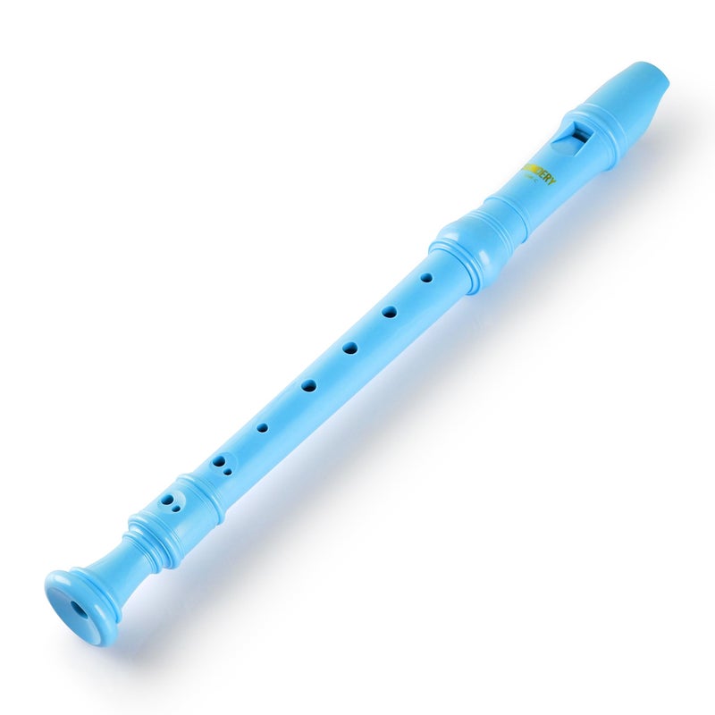 Sondery Soprano Recorder Instrument German Fingering Durable Beginner's Recorder Easy-to-Play Plastic Body Includes Fingering Chart Carry Pouch - Image 1