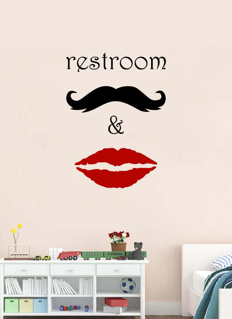 Spoil Your Wall ملصق حائط لباب الحمام - ديكور منزلي فني - ملصق حائط، 50×65 سم من Spoil Your Wall  - Image 1