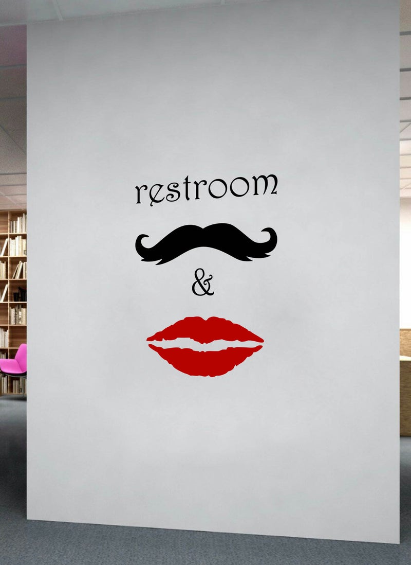 Spoil Your Wall ملصق حائط لباب الحمام - ديكور منزلي فني - ملصق حائط، 50×65 سم من Spoil Your Wall  - Image 2