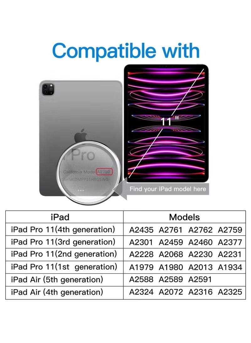ACLIX Glass Screen Protector Designed for Apple iPad Pro 11 inch 2021, 2020 and 2018 and iPad Air 5 (2022), iPad Air 4 (2020) 1 Pack Tempered glass - Image 2