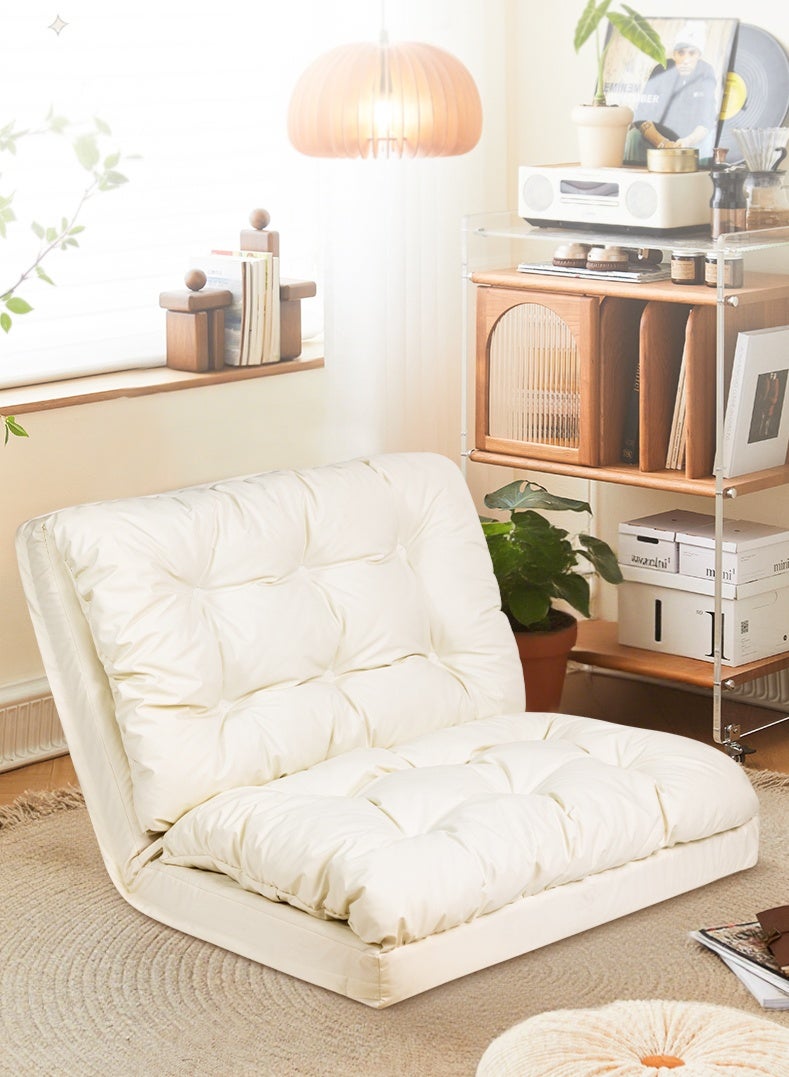 زينو كرسي لازي بوي - أرائك قابلة للطي تحول إلى سرير، قماش مرتفع الجودة، 5 مواضع قابلة للتعديل للاستراحة، يمكن الاستلقاء والنوم، مناسب للمنازل الصغيرة بتصميم تاتامي - Image 1