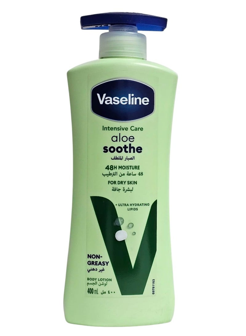 Vaseline Intensive Care Lotion for dry skin with soothing aloe 400ml
