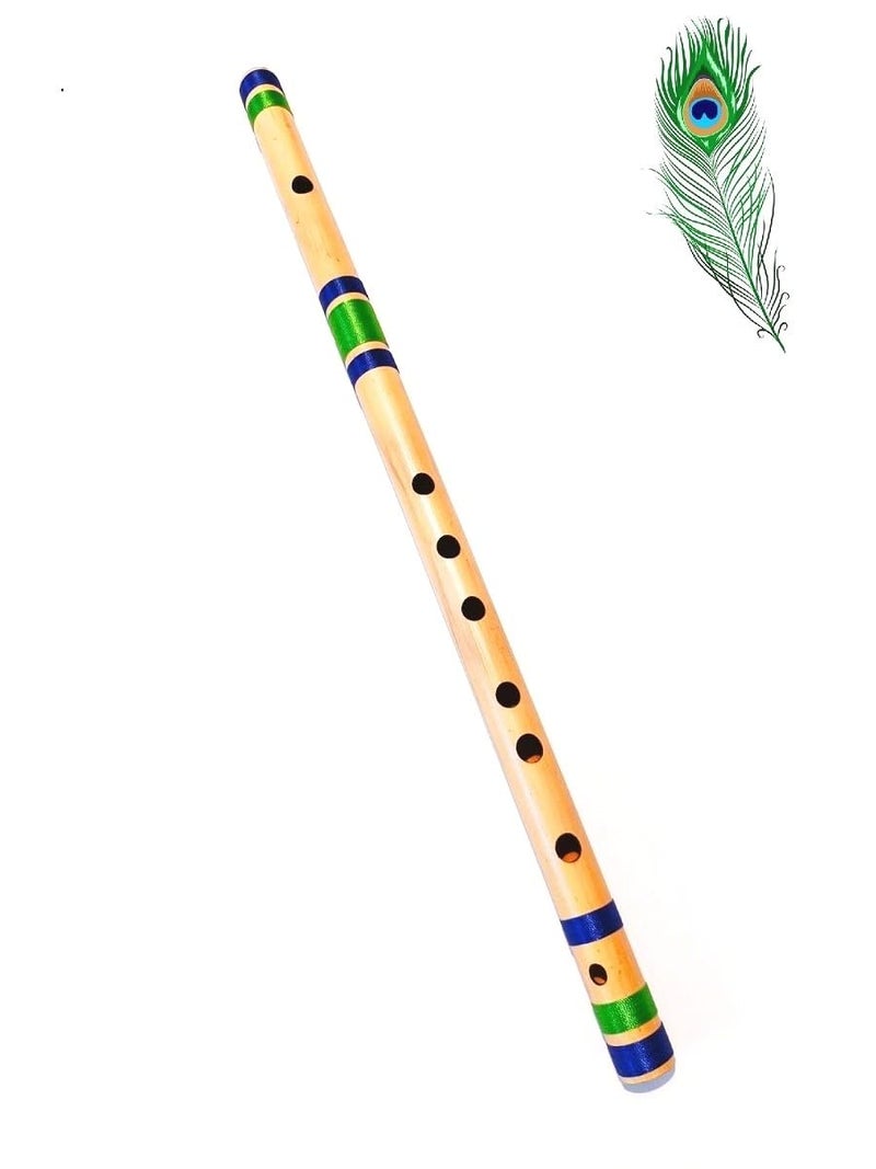 IBDA فلوت | فلوت بانسوري من الخيزران بمقياس سي | باسواري موسيقية للمحترفين/المتعلمين/المبتدئين/الأطفال | فلوت بطول 19 بوصة - Image 1