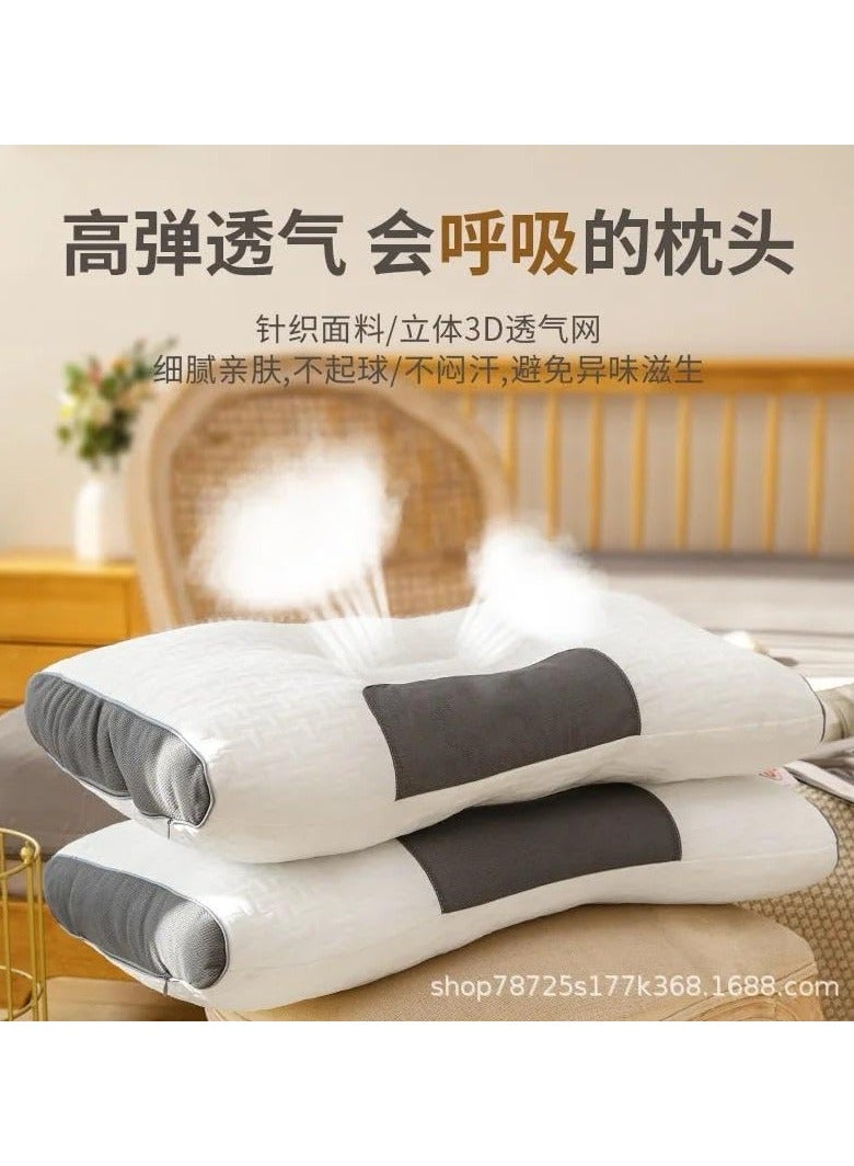 Yameem Memory Foam Pillow, Orthopedic Sleeping Pillows, Ergonomic Cervical Pillow for Neck Pain, for Side Sleepers, Back and Stomach Sleepers, Free Pillowcase Included - Image 2