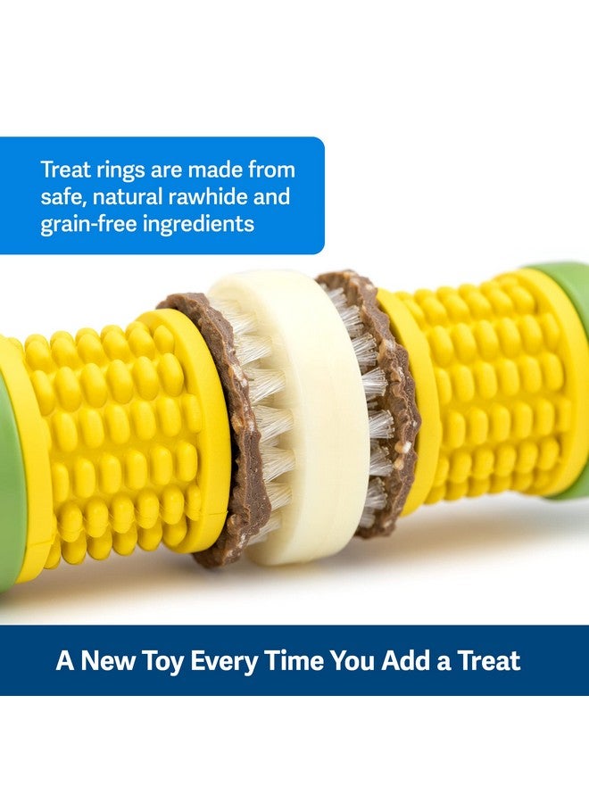 بيت سيف ألعاب الكلاب Busy Buddy Cravin' Corncob - لعبة مضغ لحمل حلقات المكافآت - مطاطية خالية من مادة BPA - برائحة الزبدة - لعبة ألغاز تفاعلية للحيوانات الأليفة لعلاج الملل أو قلق الانفصال - للكلاب الصغيرة والكبيرة - Image 4