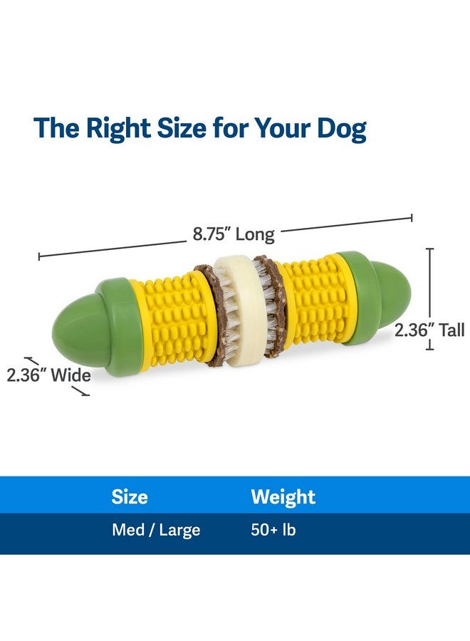 بيت سيف ألعاب الكلاب Busy Buddy Cravin' Corncob - لعبة مضغ لحمل حلقات المكافآت - مطاطية خالية من مادة BPA - برائحة الزبدة - لعبة ألغاز تفاعلية للحيوانات الأليفة لعلاج الملل أو قلق الانفصال - للكلاب الصغيرة والكبيرة - Image 5