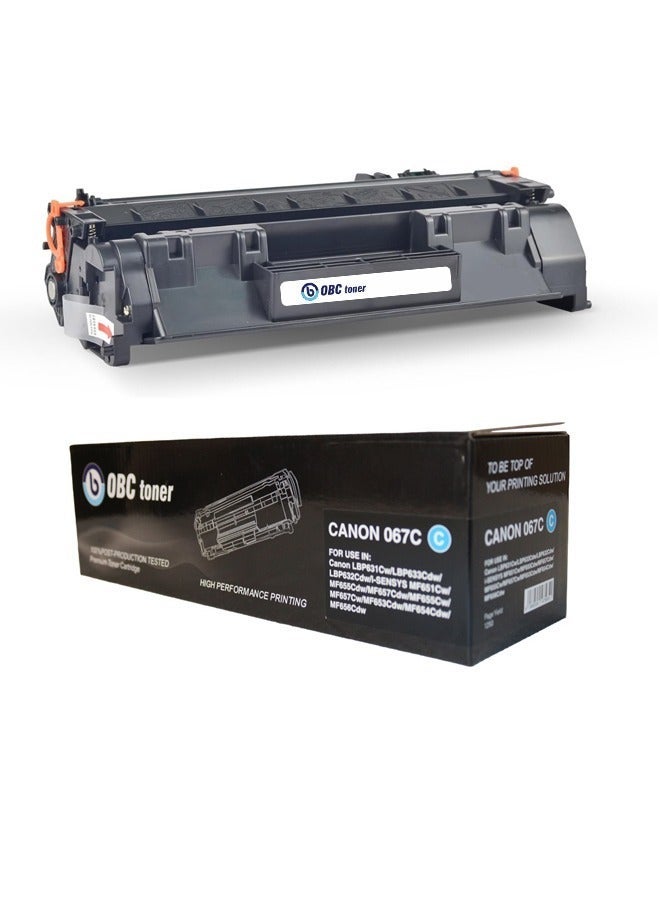 OBC Compatible Cyan Printer Ink Cartridge Replacement for Canon 067; Prints up to 1500 pages in pure, professional color. - Image 2